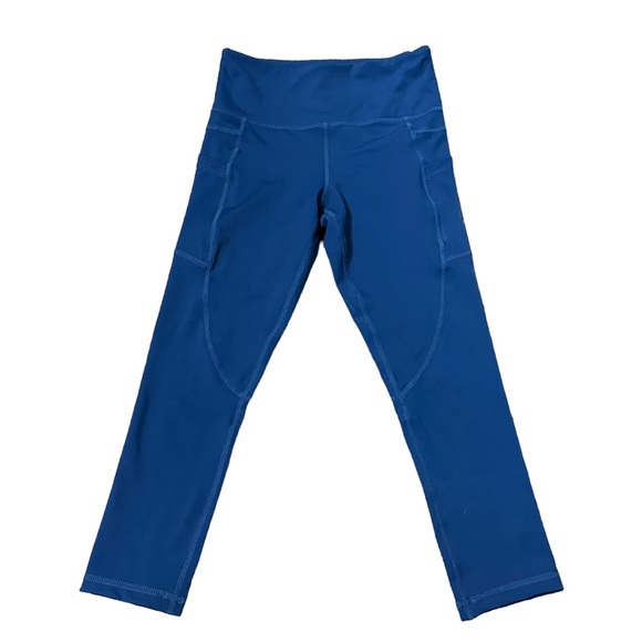 Zyia Active Blue Cropped Leggings Size 2 - Picture 4 of 11